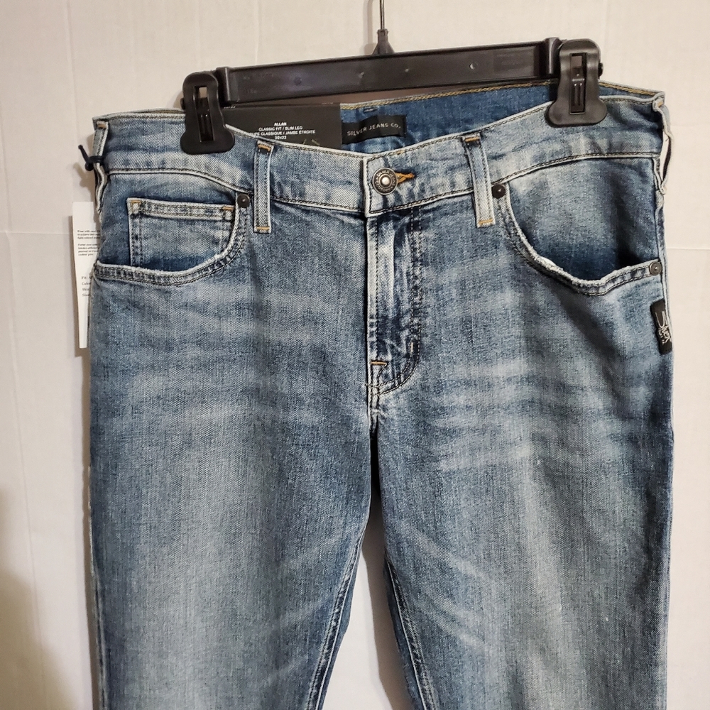 Silver Jeans Allan Classic Fit Slim Leg Jeans - Picture 6 of 7